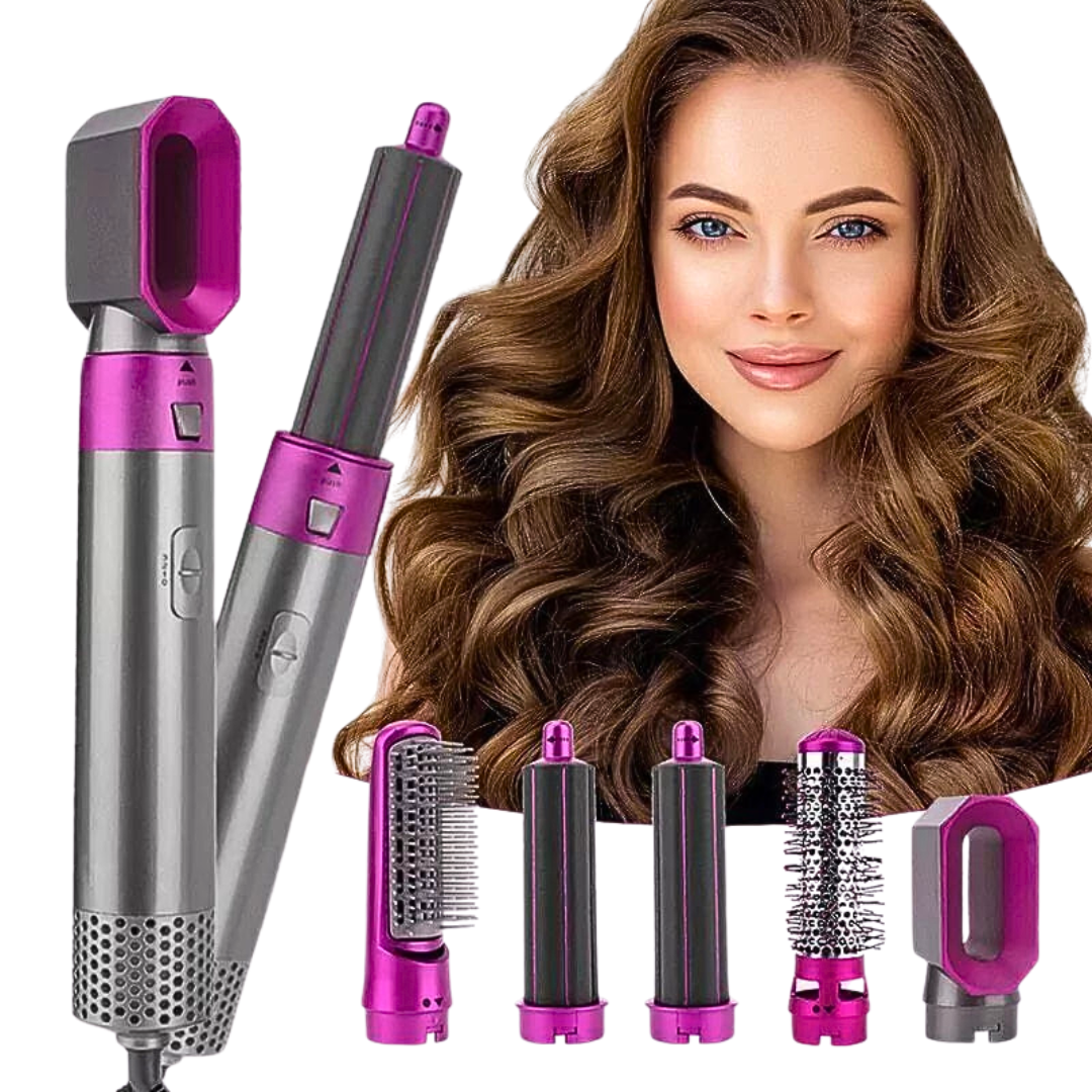 Dany Hair Pro Styler – 5 en 1: Seca, Alisa, Riza, Da Volumen y Cepilla