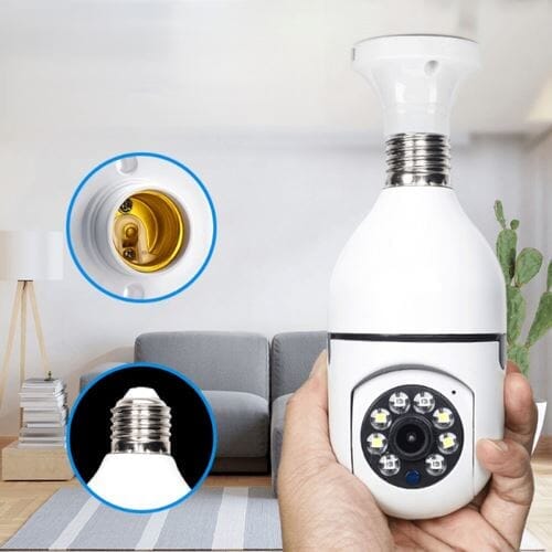 Mini Cámara de Seguridad 360° con Wi-Fi – Espía Discreta y Compacta