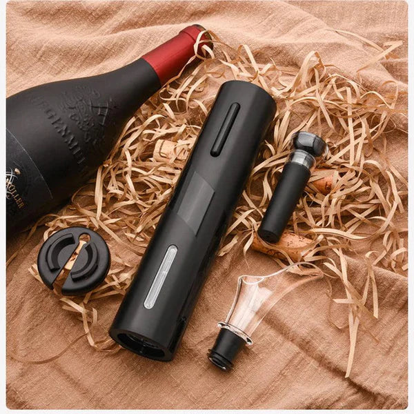 Abridor de Vino Eléctrico Automático – Rápido, Elegante y Sin Esfuerzo