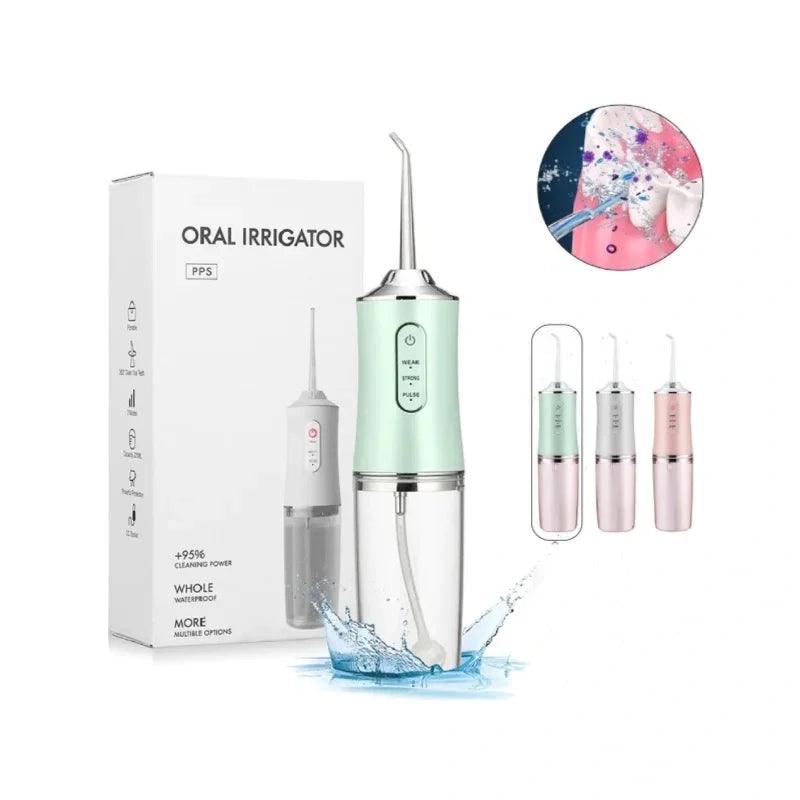 Irrigador Bucal Portátil CleanJet – Limpieza Profunda y Eficaz