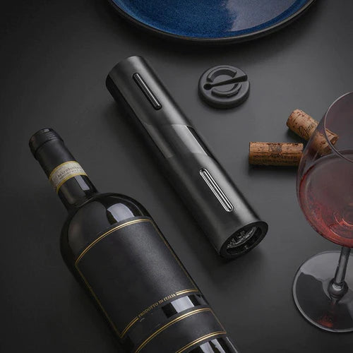 Abridor de Vino Eléctrico Automático – Rápido, Elegante y Sin Esfuerzo