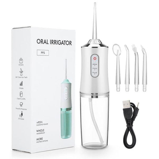 Irrigador Bucal Portátil CleanJet – Limpieza Profunda y Eficaz