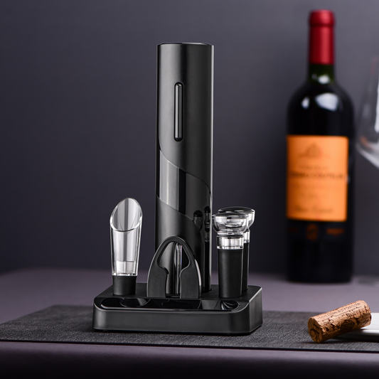 Abridor de Vino Eléctrico Automático – Rápido, Elegante y Sin Esfuerzo