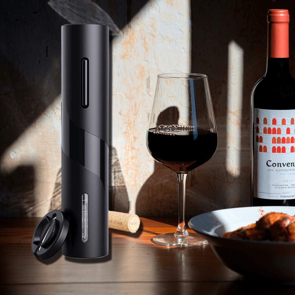 Abridor de Vino Eléctrico Automático – Rápido, Elegante y Sin Esfuerzo